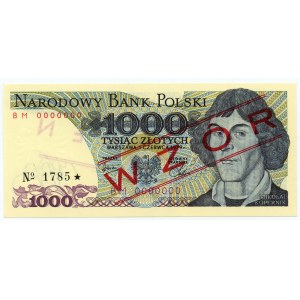 1 000 zlotých 1979, série BM 0000000 - MODEL č. 1785*