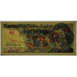 1 000 zlotých 1979, série BM 0000000 - MODEL č. 1785*