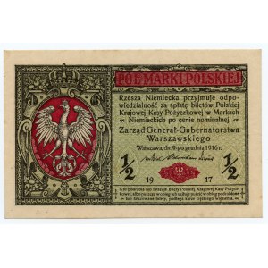 1/2 marki polskiej 1916 - Generał, seria B