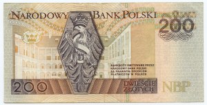 200 zlotých 1994 - séria AN , DESTRUKT, bez venca