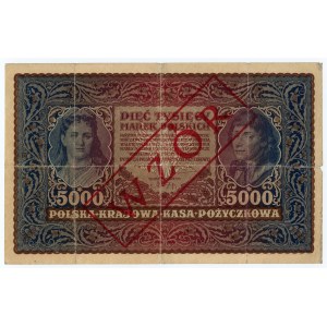 5.000 polských marek 1920 - II Série A - MODEL