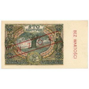 100 złotych 1934 - WZÓR seria C.H