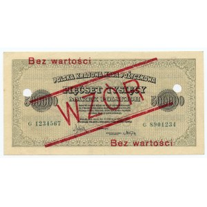 500.000 marek 1923 - G - WZÓR