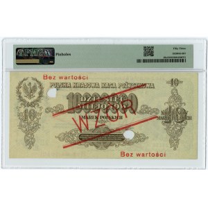 10.000.000 di marchi polacchi 1923 - Serie A 123456 / A 789000 - MODELLO - PMG 53