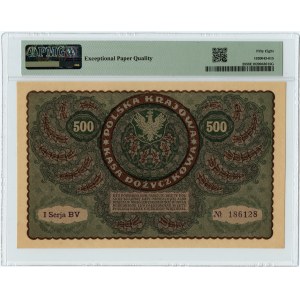 500 polských marek 1919 - I Serja BV - PMG 58EPQ