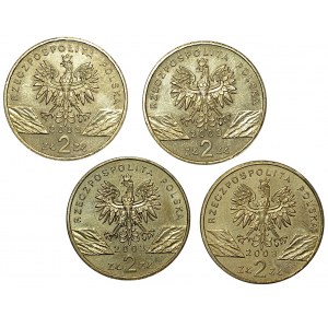 Third Republic, 2 zloty 2003, European Eel, set of 4 coins