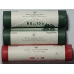 Kanada, 1, 5 centů 2005, sada 3 mincovních svitků