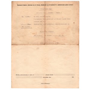 Polisa ubezpieczeniowa Towarzystwa Ubezpieczeń „Silesia” Spółka Akcyjna z 1932 roku