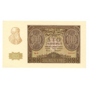 GG, 100 złotych 1940, seria B, fałszerstwo ZWZ