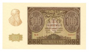 GG, 100 zloty 1940, series B, ZWZ forgery