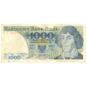 People's Republic of Poland, 1000 gold 1982, EP series