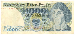 People's Republic of Poland, 1000 gold 1982, EP series