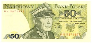 PRL, 50 zloty 1988, HN series