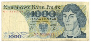 People's Republic of Poland, 1000 gold 1982, GC series