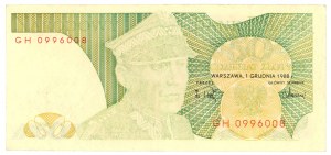 PRL, 50 zloty 1988, GH series, DESTRUKT