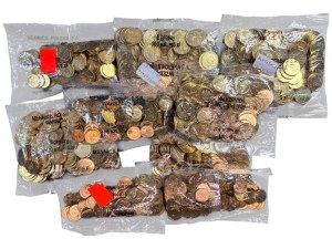 Third Republic, 100 x 1-5 pennies 2006-2022, set of 9 pieces