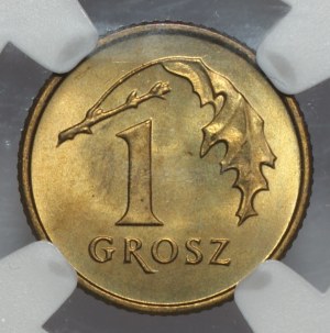 Third Republic, 1 penny 1992, NGC MS66