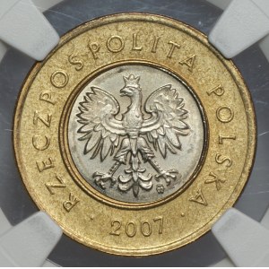 III RP, 2 złote 2007, NGC MS 64