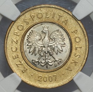 III RP, 2 Gold 2007, NGC MS 64
