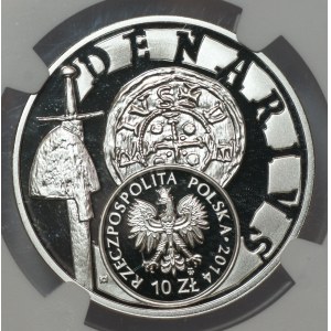 III RP, 10 złotych 2014, Bolesław III Krzywousty, NGC PF 69 ULTRA CAMEO