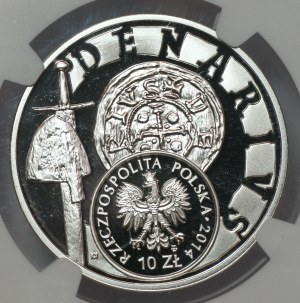 III RP, 10 gold 2014, Boleslaw III the Wrymouth, NGC PF 69 ULTRA CAMEO
