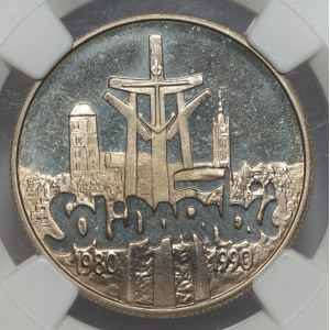 10.000 złotych 1990, Solidarność, NGC PF 66 CAMEO