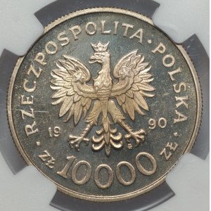 10.000 złotych 1990, Solidarność, NGC PF 66 CAMEO