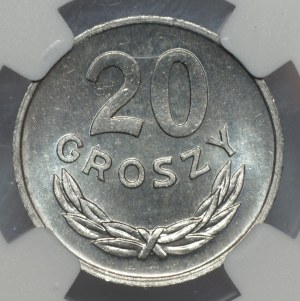 PRL, 20 pennies 1985, NGC MS 66, 2nd max note