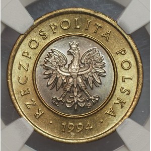 III RP, 2 złote 1994, NGC MS 66