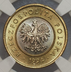 III RP, 2 gold 1994, NGC MS 66