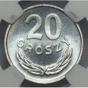 PRL, 20 groszy 1981, NGC MS 66