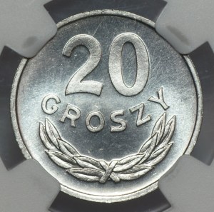 People's Republic of Poland, 20 pennies 1981, NGC MS 66