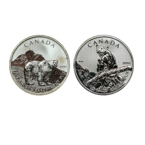 Canada, $5 (2011-2012), set of 2 pieces
