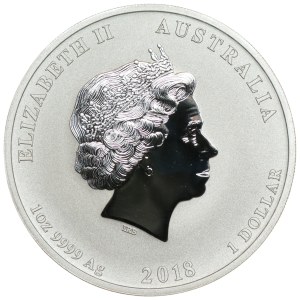 Australia, 1 dolar 2018, Rok Psa