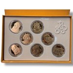 Polska, Królewska kolekcja 2007, Skarbiec Mennicy Polskiej, zestaw 7 srebrnych medali