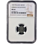 GG, 1 grosz 1939, NGC MS64