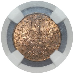 II RP, 5 pennies 1937, NGC MS 63 RB