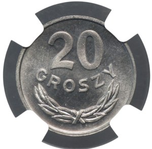 People's Republic of Poland, 20 pennies 1981, NGC MS 66
