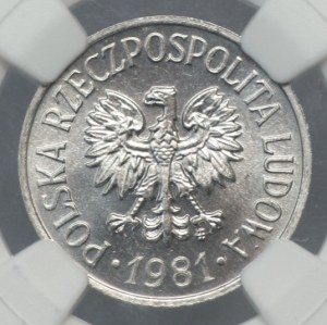People's Republic of Poland, 20 pennies 1981, NGC MS 66