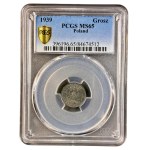 II RP, 1 grosz 1939, PCGS MS65
