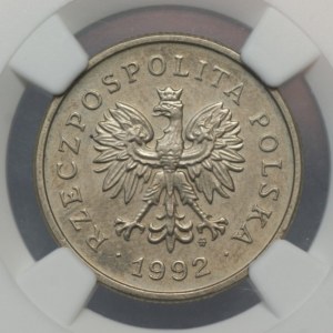 III RP, 1 złoty 1992, NGC MS 64