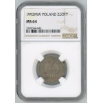 III RP, 1 złoty 1992, NGC MS 64