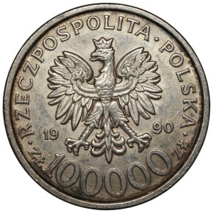 100,000 PLN 1990, Solidarity, TYPE B
