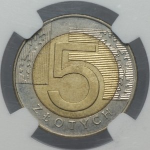 III RP, 5 gold 1996, NGC MS 62