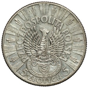 II RP, 5 gold 1934, Jozef Pilsudski, Rifleman Eagle