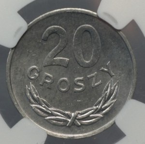 People's Republic of Poland, 20 pennies 1985, NGC MS 66