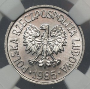 People's Republic of Poland, 20 pennies 1985, NGC MS 66