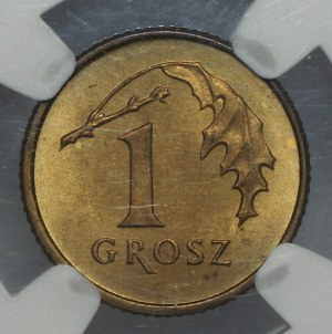 Third Republic, 1 penny 1992, NGC MS66