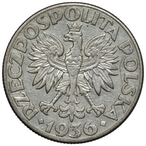 II RP, 2 złote 1936, Żaglowiec