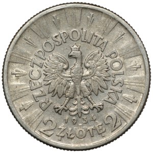 II RP, 2 zloty 1934, Józef Piłsudski